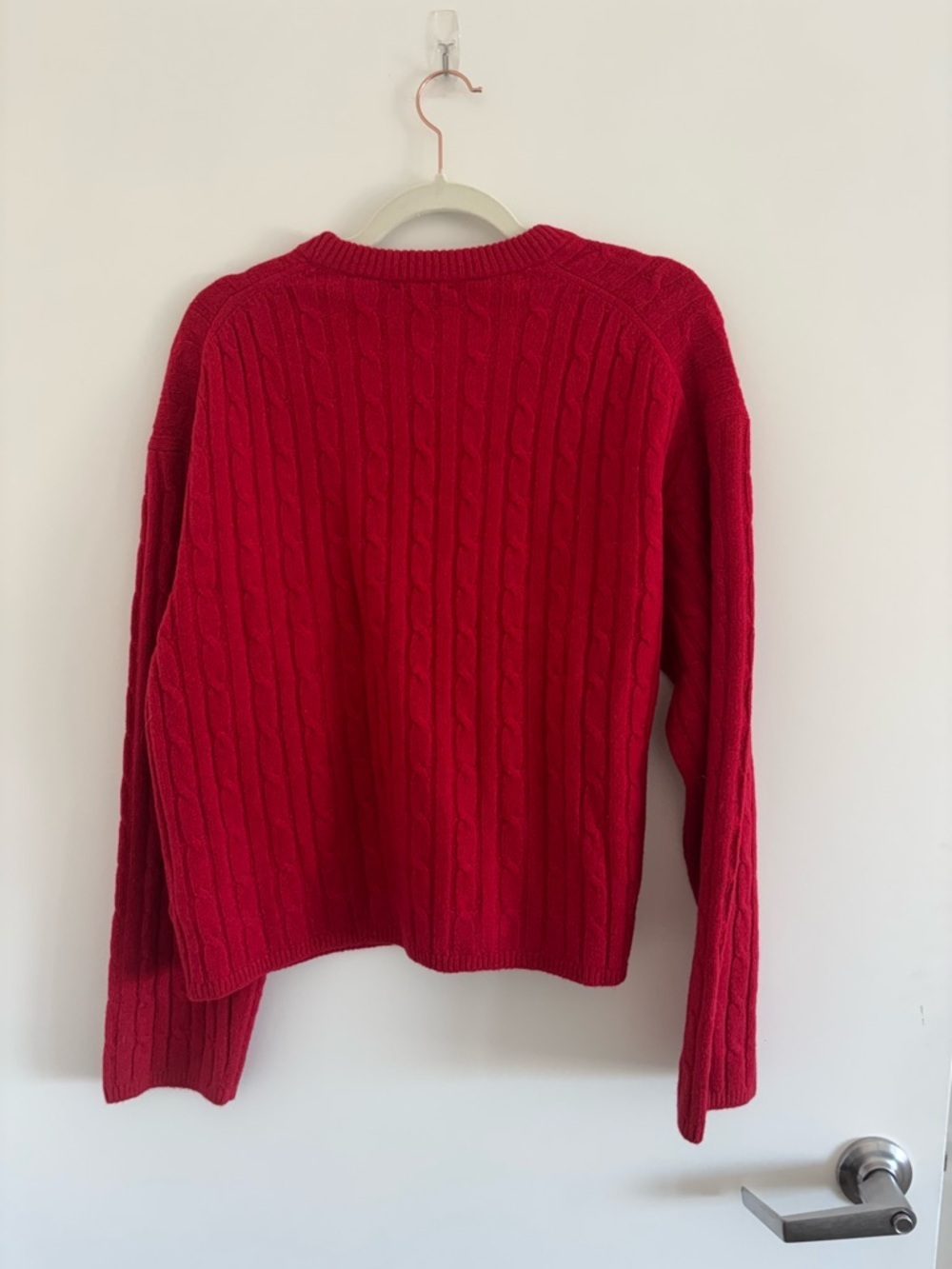 Gap Red Cable-Knit Crewneck Sweater - Picture 4 of 8